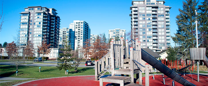 Garden city park and building